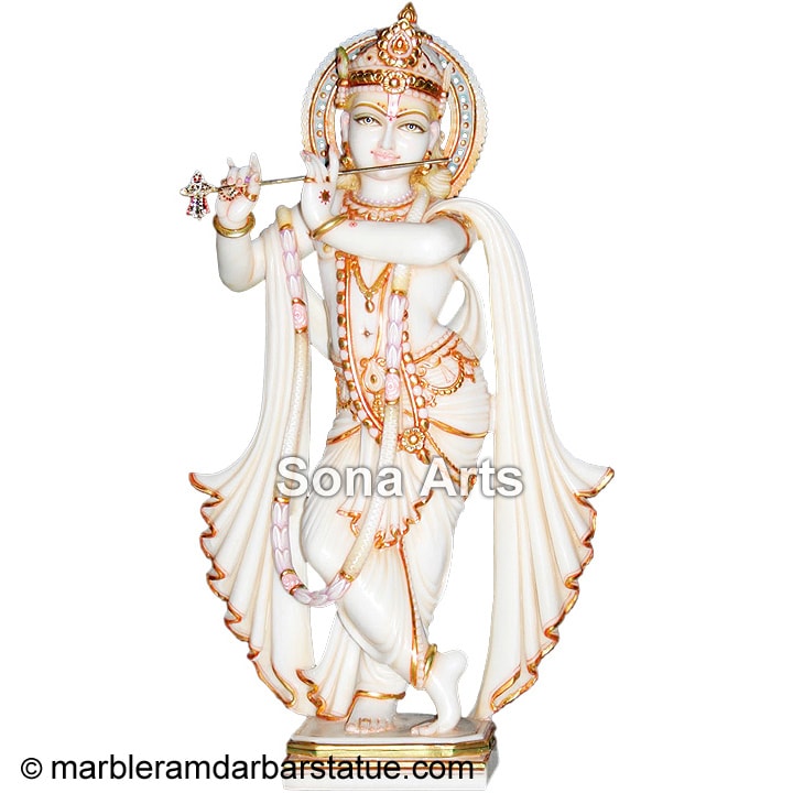 Marble Krishna Statue