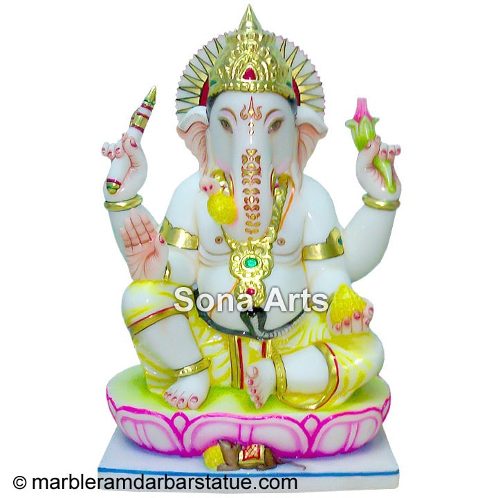 Marble Lord Ganesha Idol