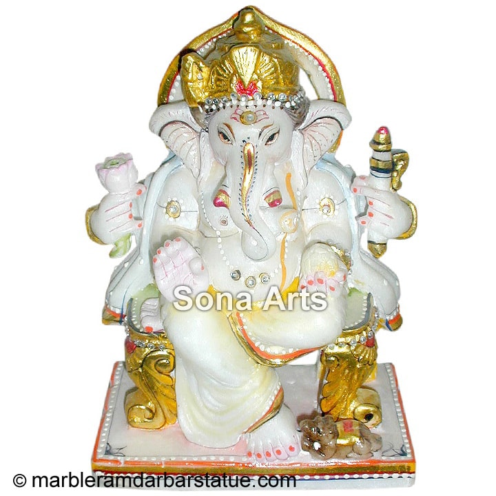 Marble Small Ganesha Murti