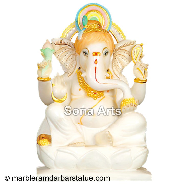 Lord Ganesha Marble Statue