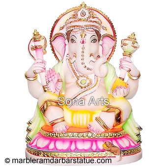 Beautiful Lord Ganesh Statue from Marble