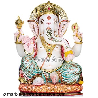 Pure Marble Ganpati Idol