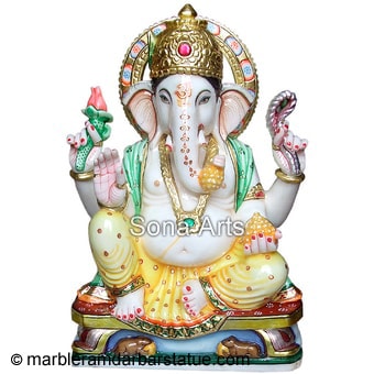 Marble Vinayak Statue