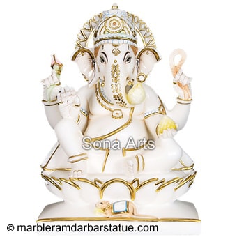 Makrana Marble Ganesh Ji Statue