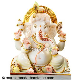 Marble Bal Ganesha Statue