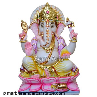 Ganapati Marble Moorti